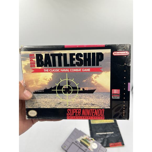 Super Battleship SNES Super Nintendo 1993 Complete CIB - Picture 14 of 15